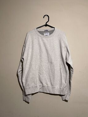 Champion Embroidered Logo Light Gray Pullover Crewneck Sweatshirt Men's Large